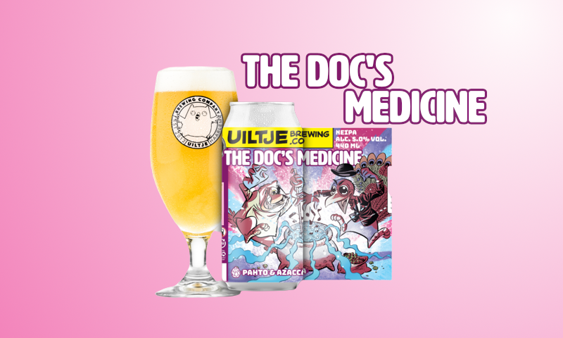 The Doc's Medicine bier van Dr. Peacock en Uiltje Brewing Company